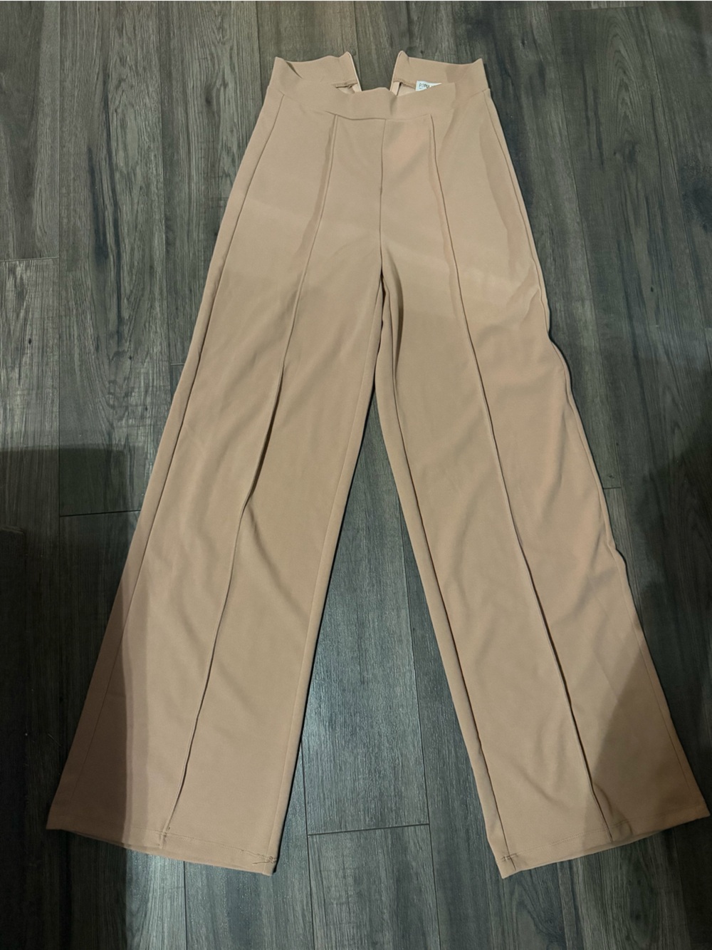 Popular 21 Camel High-Waisted Flare Dress Pants – Medium